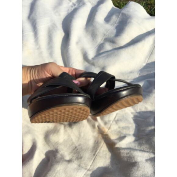 Cole Haan womens slide sandals nikeair size 8 metallic comfort cushion boho - Picture 3 of 10